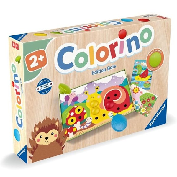 Koulutuspeli - Ravensburger - Colorino - Puupalikat - Kehittää luovuutta - Alkaen 2-vuotiaasta Beige