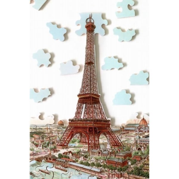 Träpussel Eiffeltornet av Tauzin - Mindre än 100 bitar - MICHELE WILSON PUSSEL