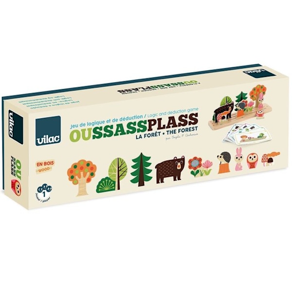 Vilac - Trä logikspel Skogen Beige