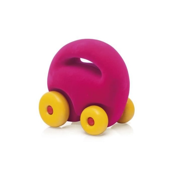Rosa Mascot Car - Rubbabu - MILJÖVÄNLIG leksak i naturgummi