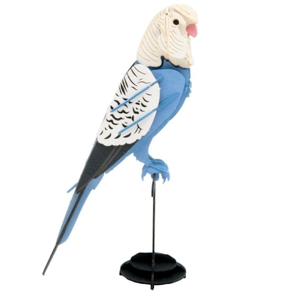 Fridolin - 3D-pappermodell Undulat Blå