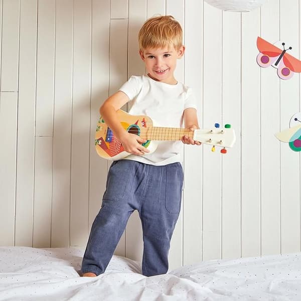 Ukulele - JANOD - Gioia - FSC-trä - 4 strängar - För barn 3 till 6 år beige