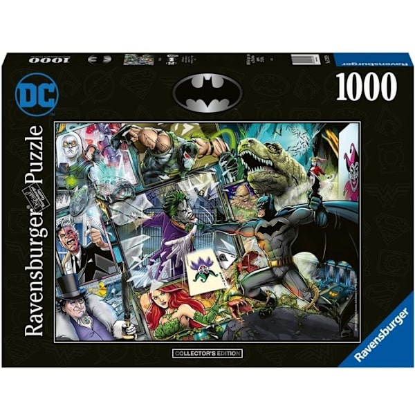 Batman-pussel med 1000 bitar - DC Collector - Vuxna och barn från 14 år och uppåt - DC Comics - Warner Bros - 17297 - Ravensburger Flerfärgad