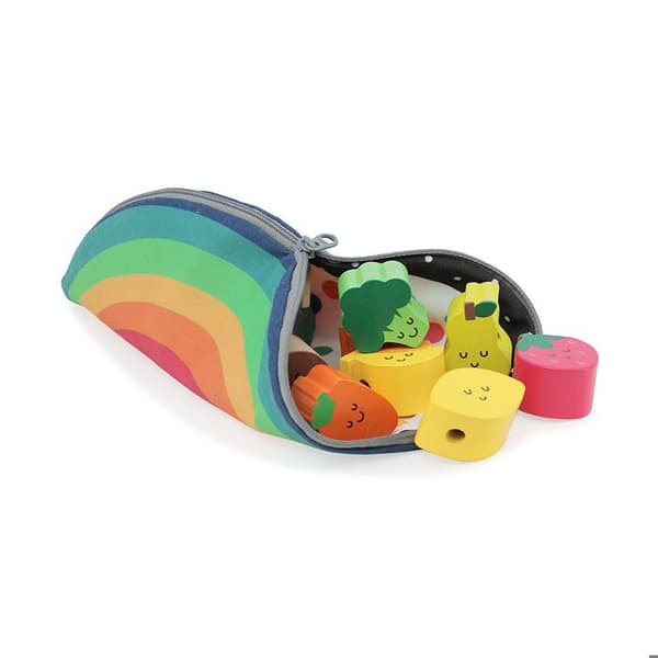 Vilac - Træperler Tutti frutti Röd
