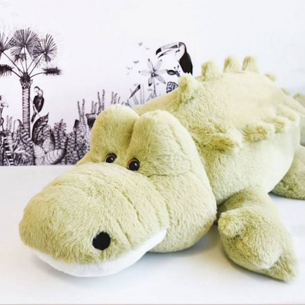 Jättikrokotiili Croco'Doux Savanni - Histoire d'Ours - 80CM - Vihreä - Lapsi - Sekä pojat että tytöt Grön
