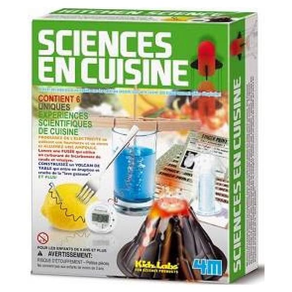Science Experiment Kit - 4M - Science in the Kitchen - 6 eksperimenter - Indendørs - Sort Flerfärgad