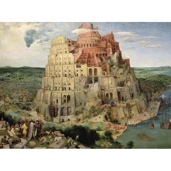 Puzzle Michèle Wilson - Bruegelin Babelin torni - WILSON PELOT Flerfärgad