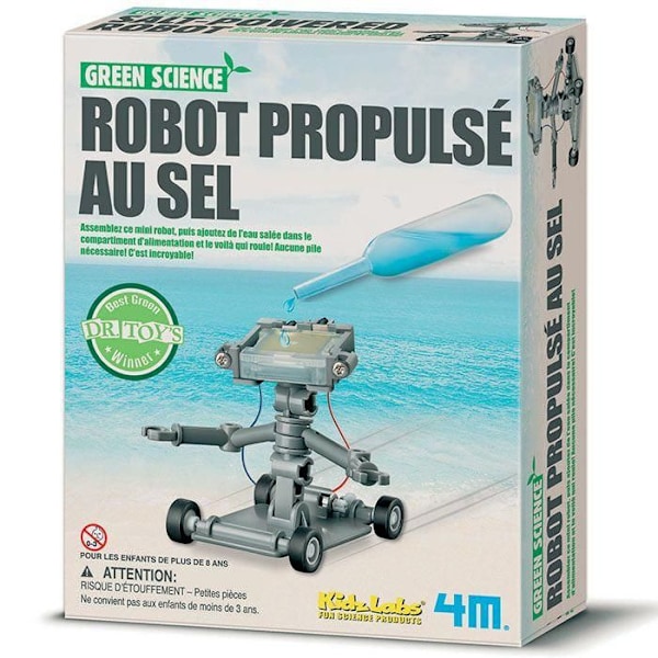 Grön vetenskap tillverkningskit: Saltdriven robot Grå