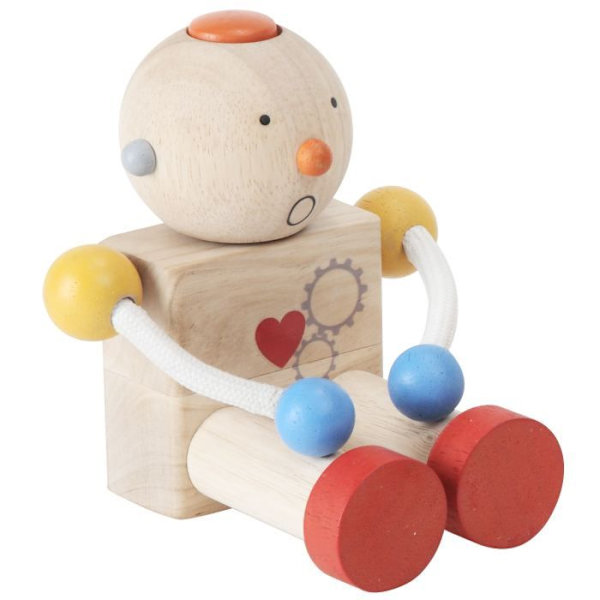 Robotti Muuntaja - PLAN TOYS - Mitat 19 x 7,5 x 18,5 cm - Sekä pojille että tytöille - Alkaen 36 kuukautta Flerfärgad