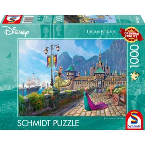 Pussel 1000 bitar: Disney, Frost, Jubileum i Arendal Grön