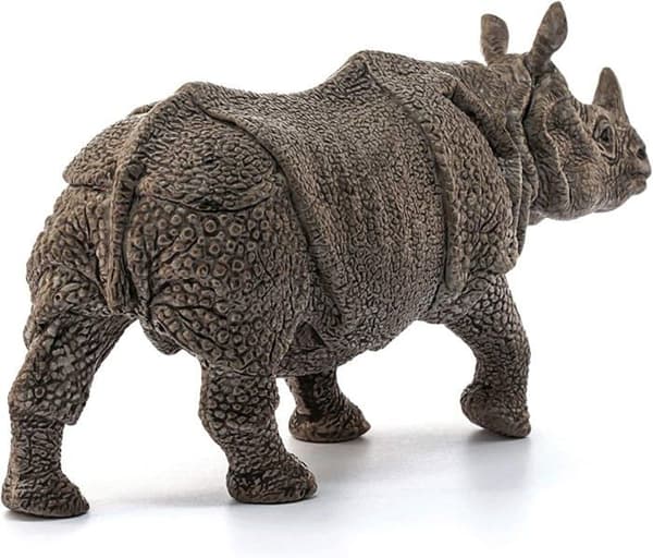 Indisk næsehornsfigur - SCHLEICH - Til børn - Beige farve - Fra 4 år beige