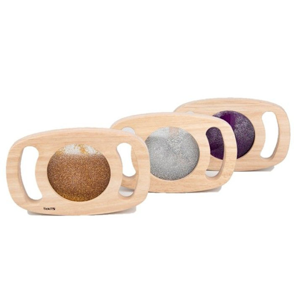 Glitterpanelset - TickiT - LÄTT ATT HÅLLA - Lila - 18.5 x 12 x 2 cm - Unisex Flerfärgad