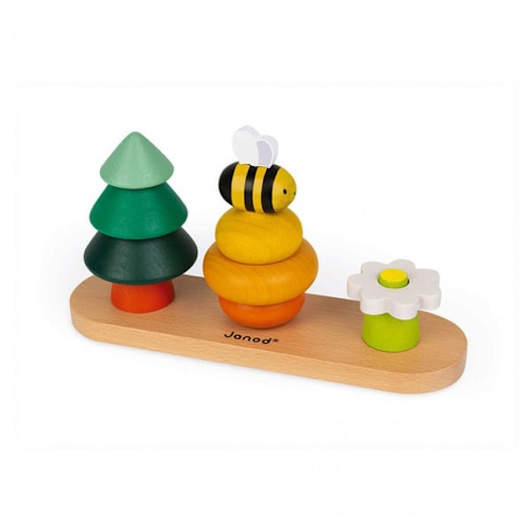 Spel Skog Att Stapla Flerfärgad