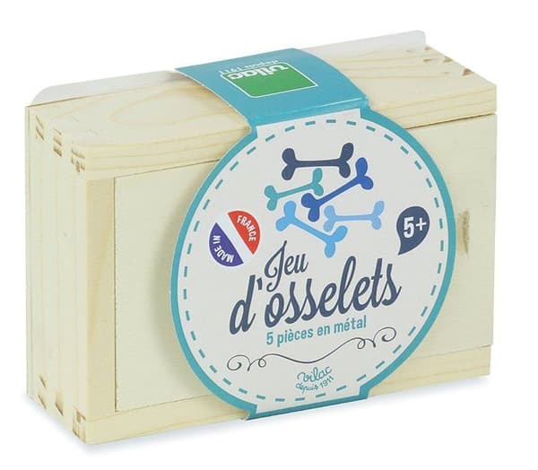 Knucklebones-spel - VILAC - Randig låda - Barn - 3 år - Beige beige