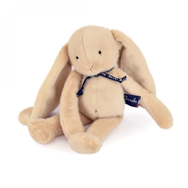 MA0163 Le Lapin Meloe 37cm Beige - MAÏLOU TRADITION - PELUSHER/Doudous - Brun - Polyester / Bomull beige