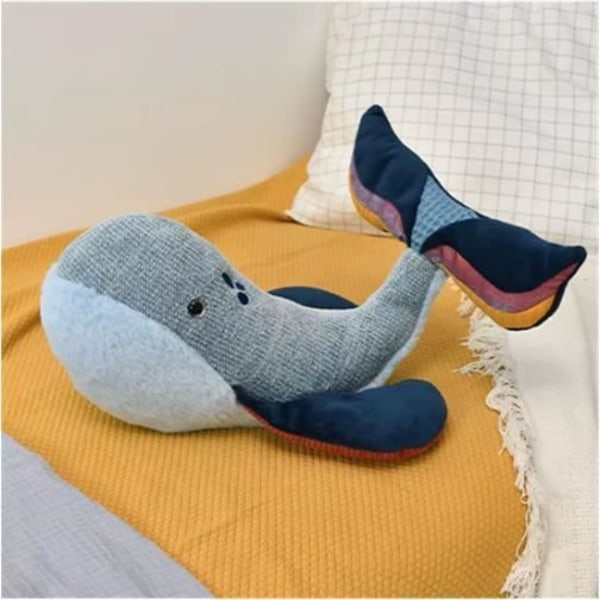 Peluche - DOUDOU ET COMPAGNIE - HO3261 - Blåval - 0 månader och uppåt - Blandet - Inomhus Blå