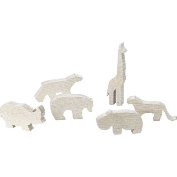 Hippopotam Pompon - 9 x 5 x 2 cm - Beige
