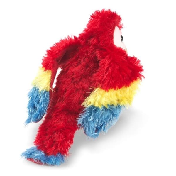 Fingerdocka - FOLKMANIS - 2723 - Mini Scarlet Macaw - Röd - 8 x 6 x 17 cm Röd