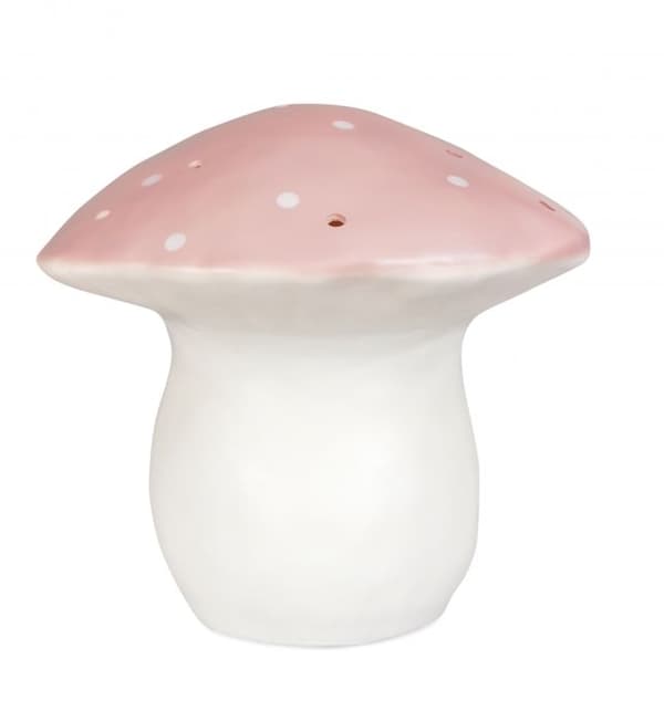 Stor svamplampa - Gammalrosa Vitt och rosa