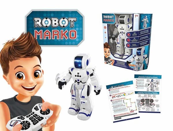 Buki Frankrig - Robot Marko Vit, blå och svart