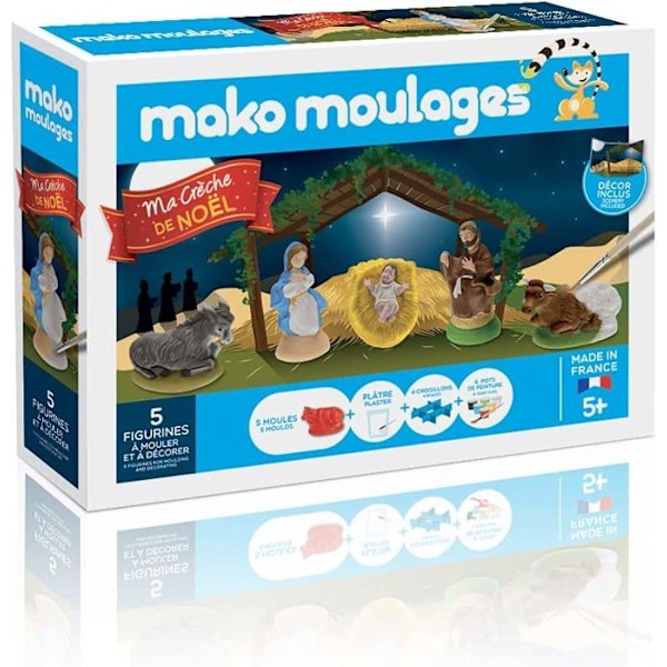 Mako spjälsängsformar - 5 formar Flerfärgad