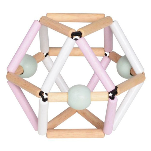 Nordisk rangle rosa - Pink Vit, rosa, brun