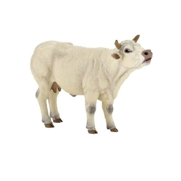 PAPO 51158 Figuriini Charolais-lehmä ammuu Vit eller grädde