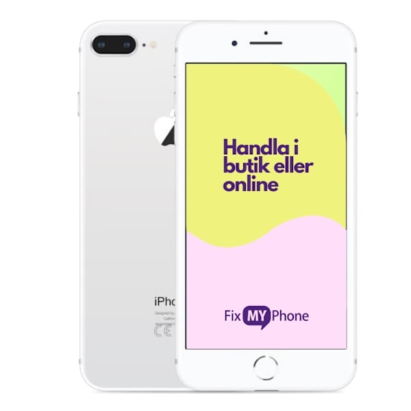 iPhone 8 Plus Brugt Refurbished Silver 64 GB B: Bra skick