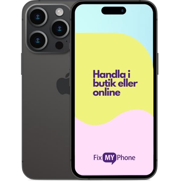 iPhone 15 Pro Käytetty Refurbished Black 128 GB B: Bra skick