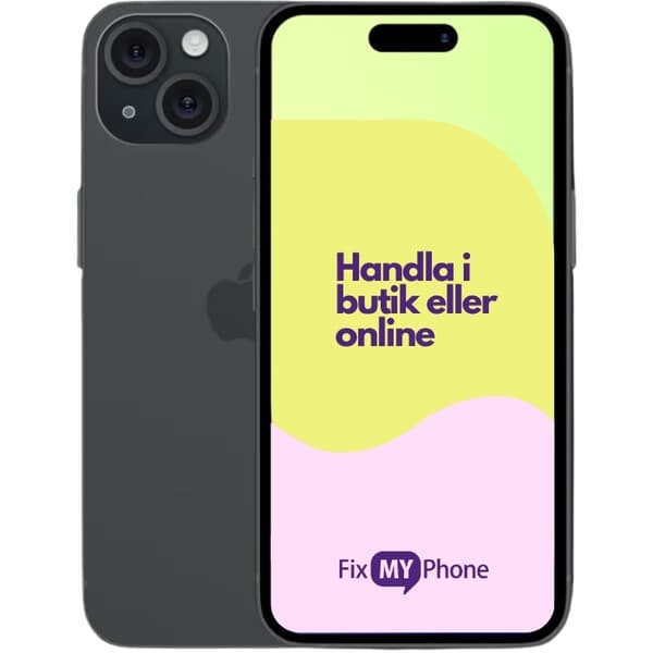 iPhone 15 Plus Begagnad Black 128 GB A+: Perfekt skick