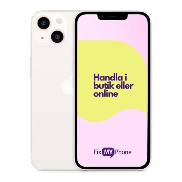 iPhone 13 Käytetty Refurbished Vit 128 GB B: Bra skick