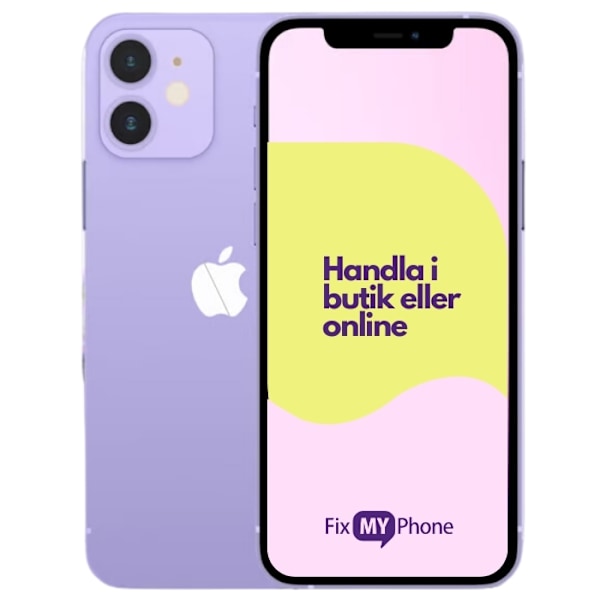 iPhone 12 Käytetty Refurbished Lila 256 GB A+: Perfekt skick