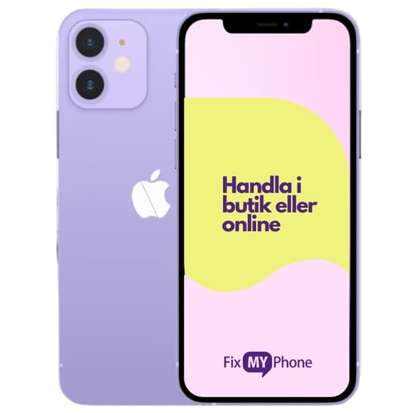 iPhone 12 Begagnad Purple 128 GB A+: Perfekt skick