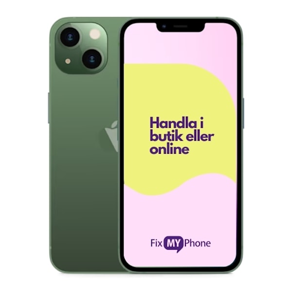 iPhone 13 Käytetty Refurbished Grön 128 GB C: Okej skick