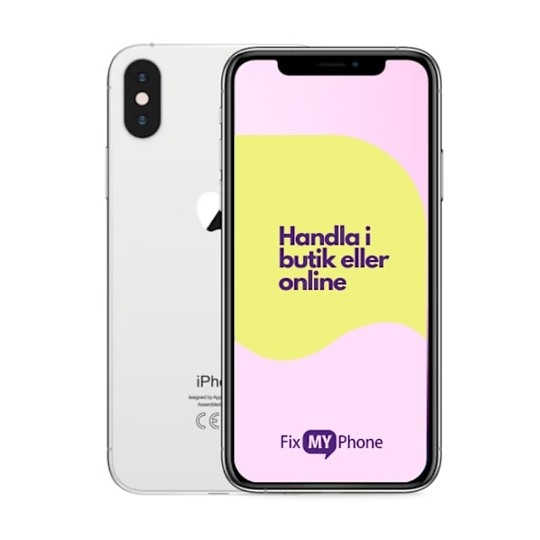 iPhone X Brugt Refurbished Silver 256 GB A+: Perfekt skick
