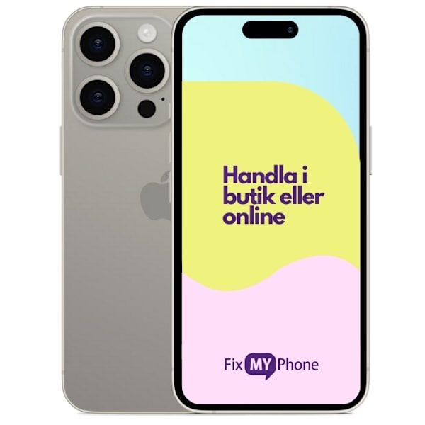 iPhone 15 Pro Förnyad begagnad Naturlig titan, 256GB, Premium