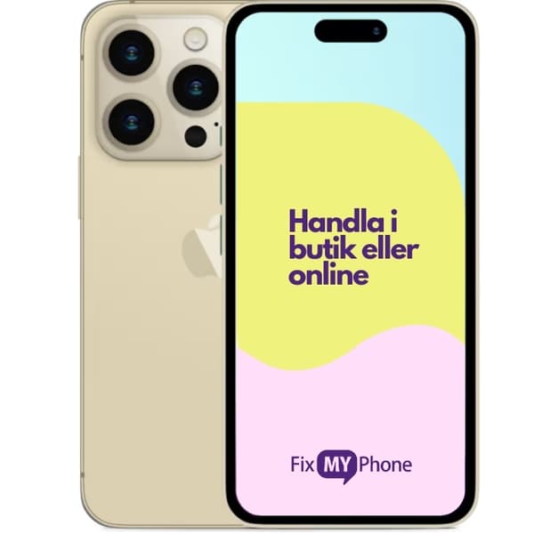 iPhone 14 Pro Begagnad Yellow 256 GB A+: Perfekt skick