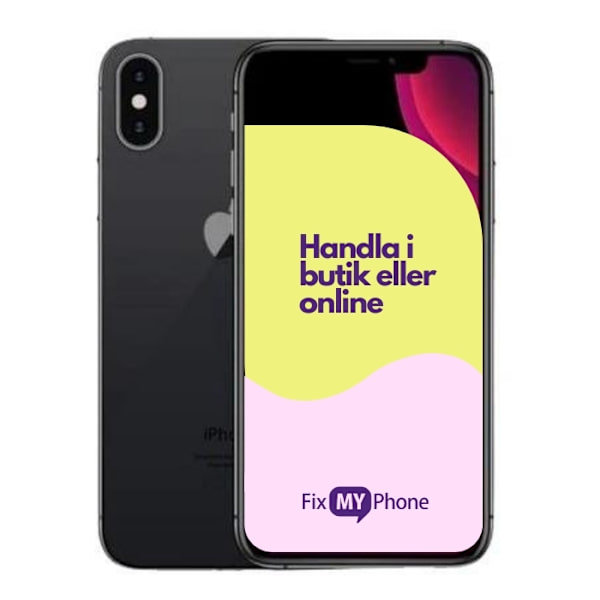 iPhone XS Max Käytetty Refurbished Grå 256 GB A: Mycket bra skick