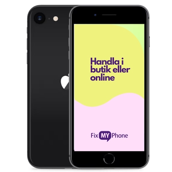 iPhone SE 2020 Brugt Refurbished förnyad Svart 64 GB C: Okej skick