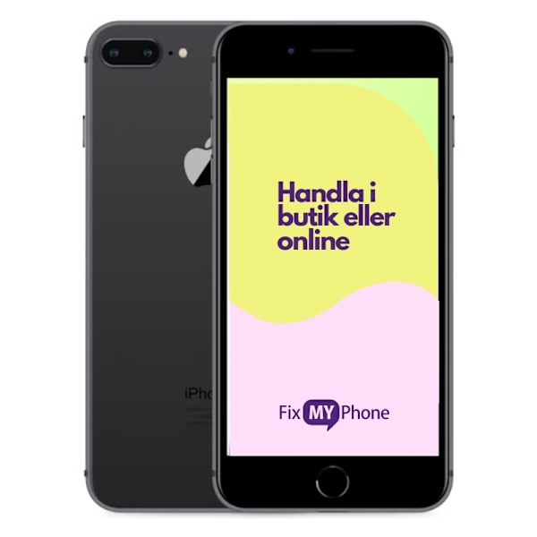 iPhone 8 Plus Brugt Refurbished Grå 64 GB C: Okej skick