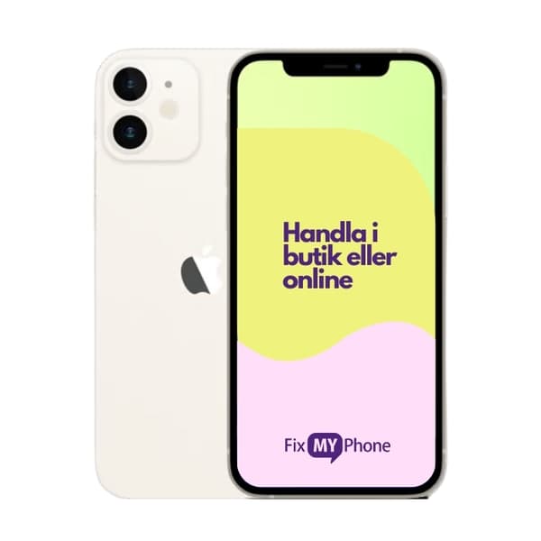 iPhone 12 Mini Begagnad White 64 GB A: Mycket bra skick