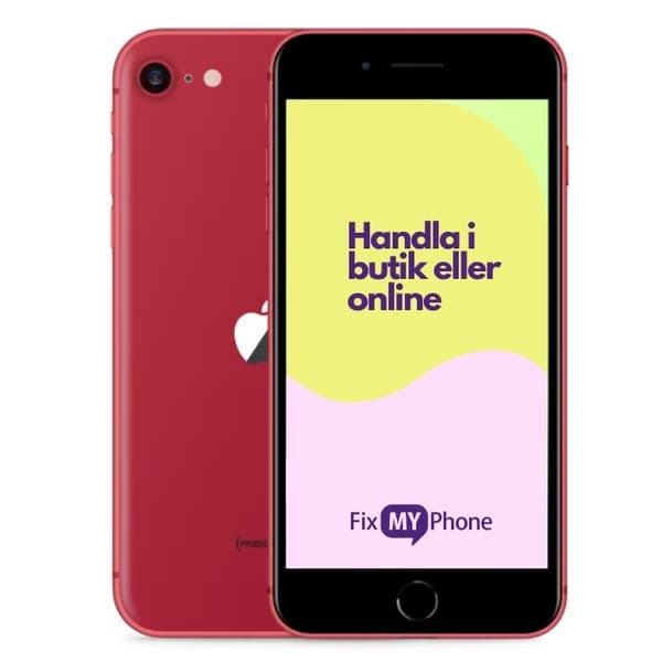 iPhone SE 2020 Brugt Refurbished Red 64 GB B: Bra skick
