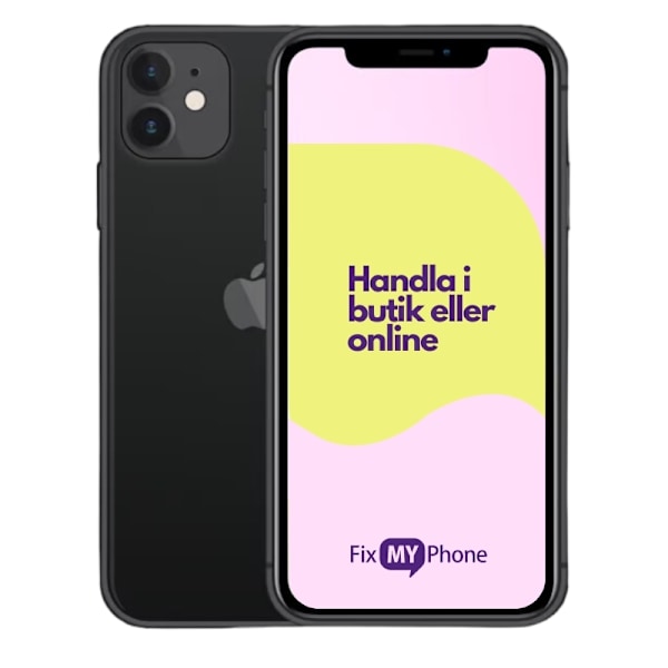 IPhone 11 Begagnad Svart 128 GB C: Okej skick
