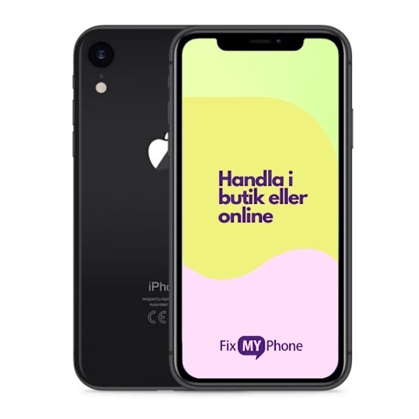 iPhone XR Förnyad begagnad Svart 64 GB, Svart, Klass A