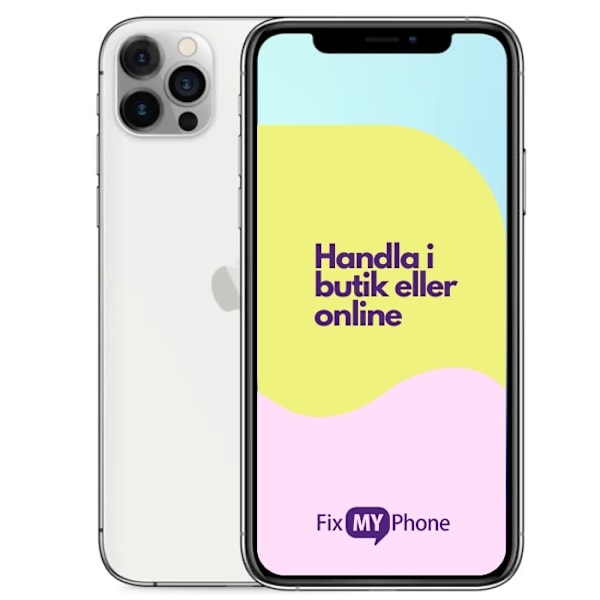 iPhone 12 Pro Begagnad Silver 128 GB C: Okej skick
