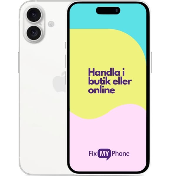 iPhone 16 Plus Käytetty Refurbished White 128 GB A+: Perfekt skick