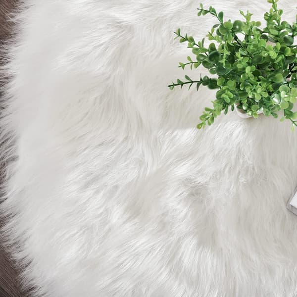 Superblødt tæppe, fluffy gulvmåtte, soveværelsesgulvmåtte 20*40cm White