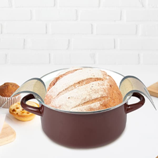 Non-stick silikon brødmatte for jerngryte | Gjenbrukbar brødbakematte