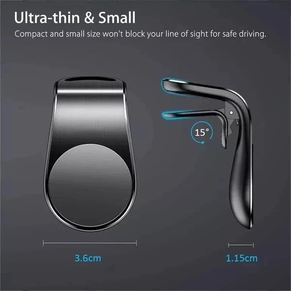 Bil Magnet Magnetisk Luftventil Stativ Holder Universal Til Mobile Mobiltelefoner