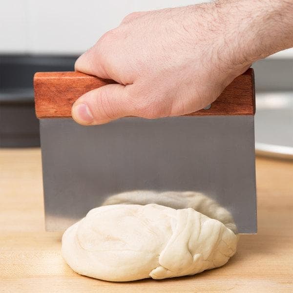 Dough Scraper Wood/Stainless Steel Silver